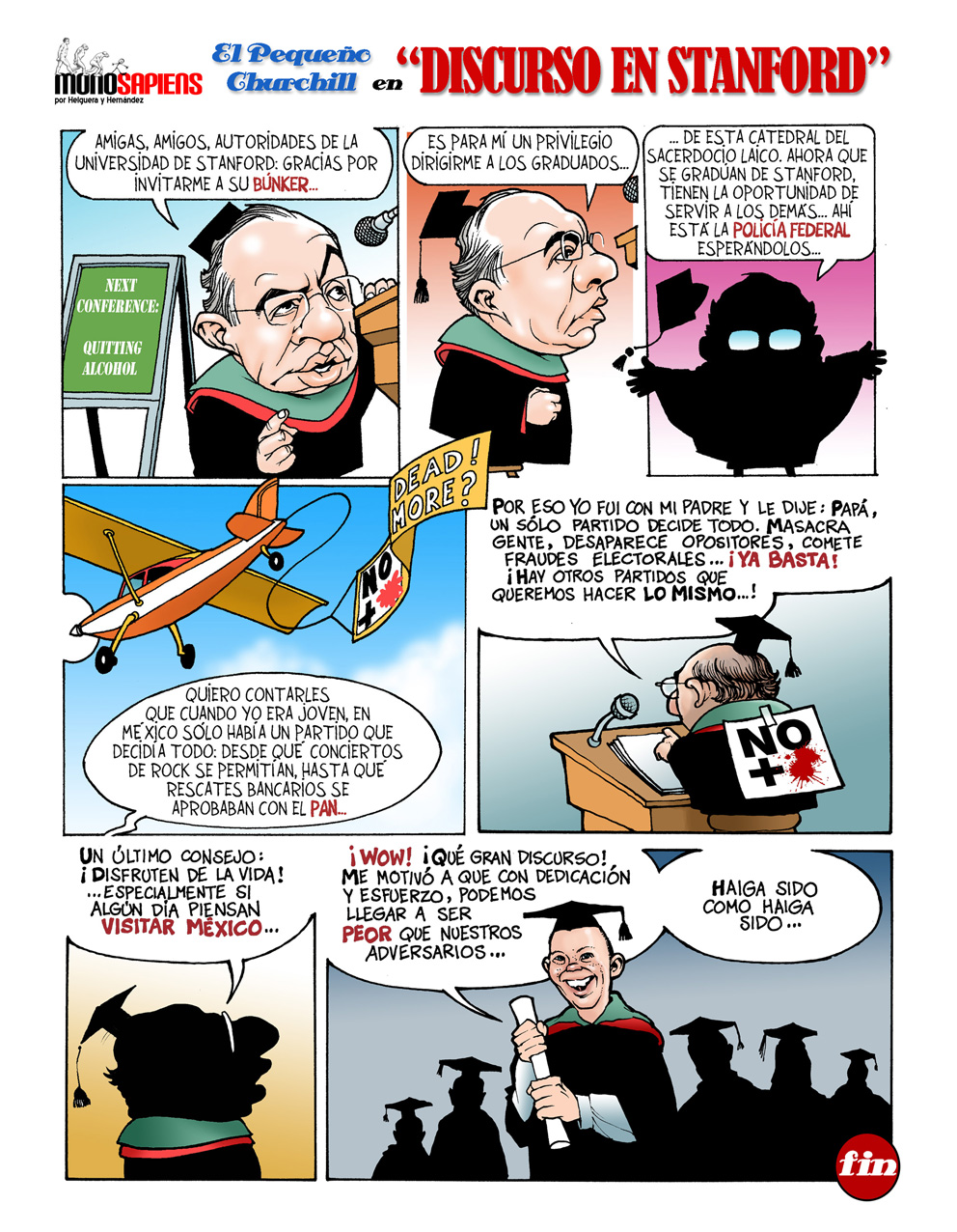 El pequeño Churchil en "Discurso en Stanford"